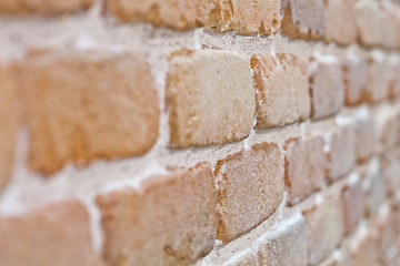 Image showing Brick wall texture background for design artwork, architecture, 