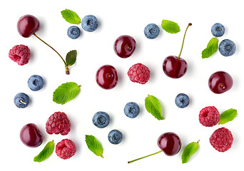 Image showing fresh berries pattern