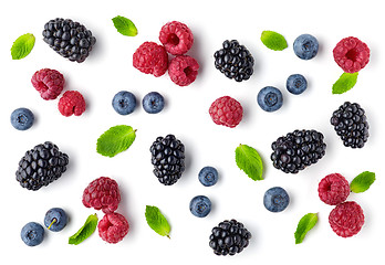 Image showing fresh berries pattern