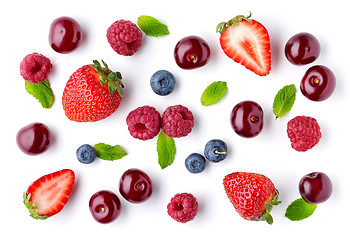 Image showing fresh berries pattern