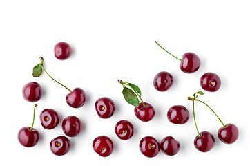 Image showing fresh cherries pattern