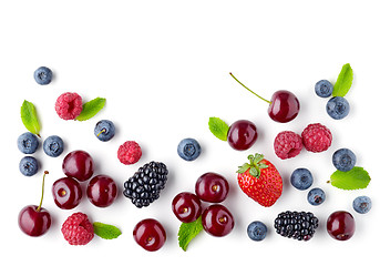 Image showing fresh berries pattern