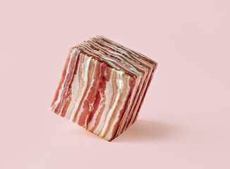 Image showing cube of prosciutto slices