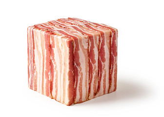 Image showing cube of prosciutto slices