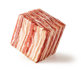 Image showing cube of prosciutto slices