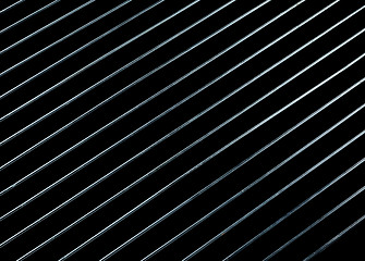 Image showing steel ggrating isolated on black background