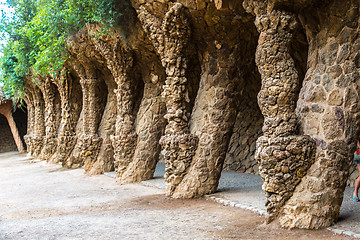 Image showing Park Guell in Barcelona, Spain