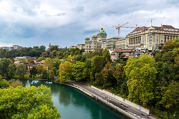 Image showing Federal palace of Switzerland in Bern