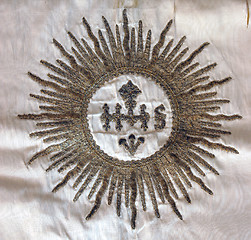 Image showing Golden embroidered church vestments