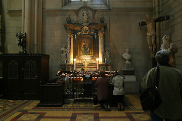 Image showing Altar in Zagreb cathedral