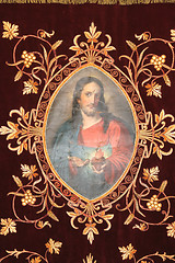 Image showing Jesus, Golden embroidered Church vestments