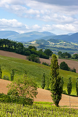 Image showing nice view in Italy Marche near Camerino