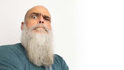 Image showing skeptical looking bearded man