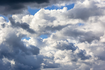 Image showing very cloudy sky background