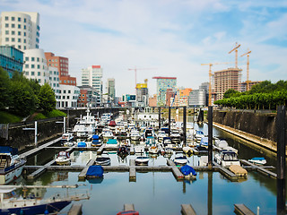 Image showing Duesseldorf mediahafen harbour