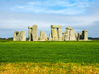 Image showing HDR Stonehenge monument in Amesbury