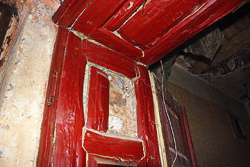 Image showing dry rot on door frame