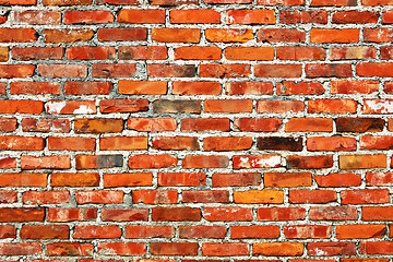 Image showing red bricks wall surface