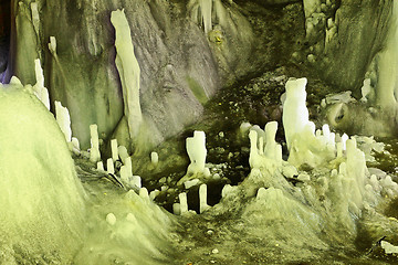 Image showing details of ice formations in cave
