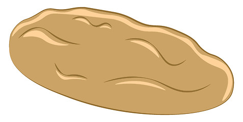 Image showing A freshly baked cookie to be enjoyed with some warm milk vector 