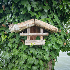 Image showing wooden bird house