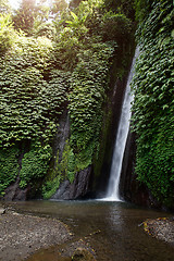 Image showing a waterfall in Bali Indonesia