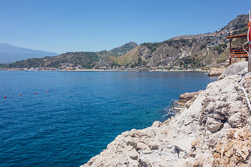 Image showing ocean beach at Sicily Italy