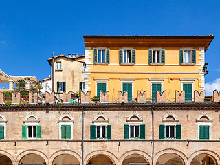 Image showing Piazza del Popolo in Ascoli Piceno Italy