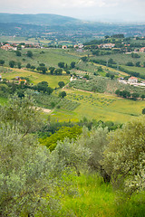 Image showing beautiful scenery landscape in the Marche Italy