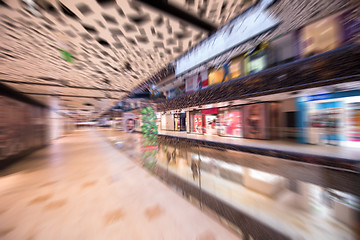 Image showing Abstract blur of beautiful luxury shopping mall