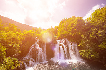 Image showing beautiful waterfall