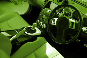 Image showing Modern sport car interior