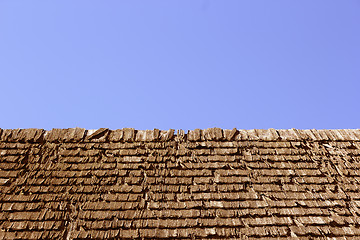 Image showing abstract image of shingle roof