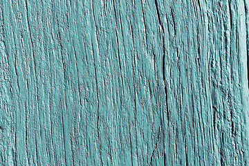 Image showing spruce plank painted in blue