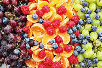 Image showing bunch of forest fruits