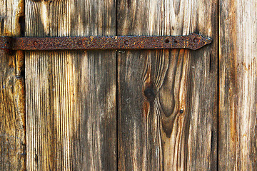 Image showing detail of wood texture on old door