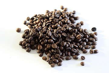 Image showing Fragrant fried coffee beans 