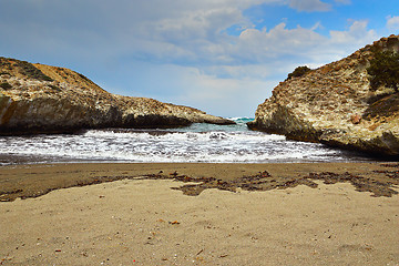 Image showing Sarakiniko beach in Milos island, Greece