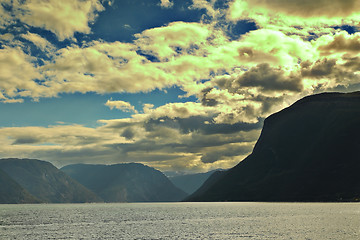 Image showing view of Sognefjorden in Norway