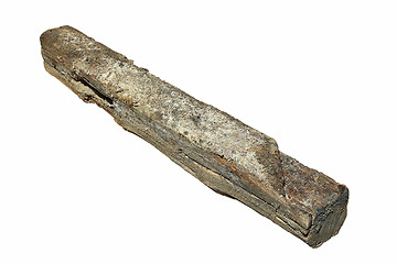 Image showing isolated wood beam decayed by Serpula lacrymans