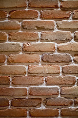 Image showing Brick wall texture background for design artwork.