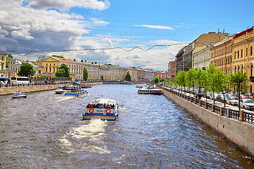 Image showing Fontanka river, Saint Petersburg, Russia