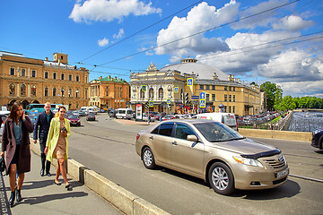 Image showing View of Belinskogo bridge, Saint Petersburg