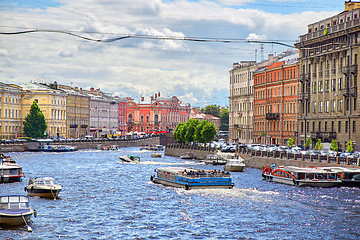 Image showing Fontanka river, Saint Petersburg, Russia