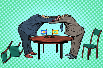 Image showing policy diplomacy and negotiations. Fight opponents