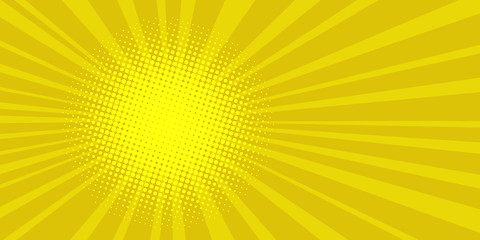 Image showing pop art sun background