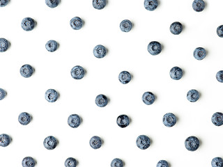 Image showing blueberry pattern on white background