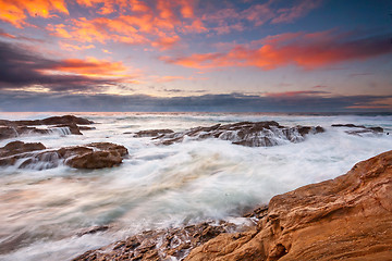 Image showing Coastal sunrise Bermagui