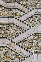 Image showing Stair to the Castle