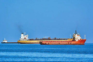 Image showing Cargo Ships at Anchorage